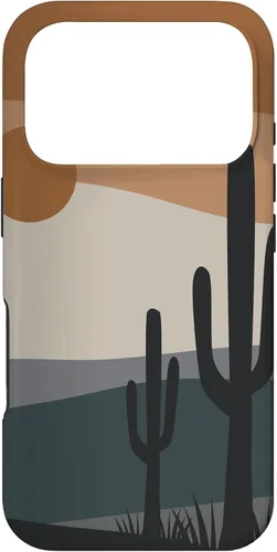 Vista 30 de Cute Desert Cactus Terracotta Southwestern Aesthetic Boho Case for iPhone 17