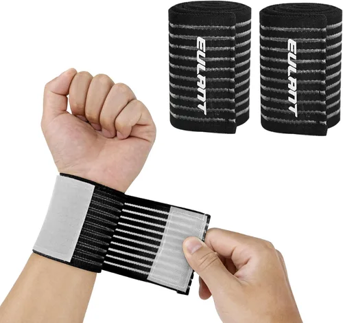 Vista 11 de Wrist/Leg Support Brace 1 Pairs,Adjustable Compression Wrist Wraps Elastic Wrist/Leg Wraps Wristbands for Carpal Tunnel Arthritis Tendonitis