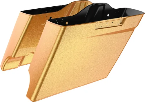 Vista 41 de Alforjas extendidas para Harley Touring Street Glide, Electra Glide, Road Glide 2014-2023 (whisky ámbar)