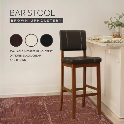 Vista 16 de Linon Home Decor Milano Taburete de bar, 30 pulgadas