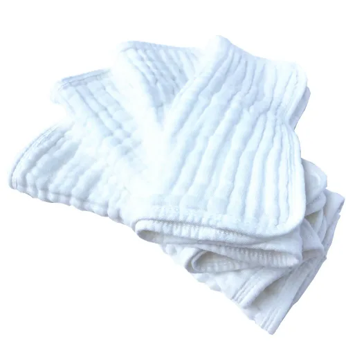 Vista 8 de Synrroe Paños para eructos grandes, paños de muselina para bebé, extra absorbentes y suaves, 6 capas de 20 x 10 pulgadas, 100% algodón