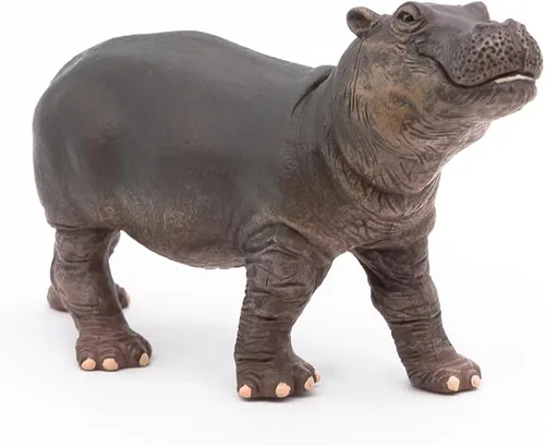 Vista 4 de Papo - Figura realista de hipopótamo bebé - A partir de 3 años - Colección Wild Life - Juego educativo de animales jóvenes - Juguete de idea