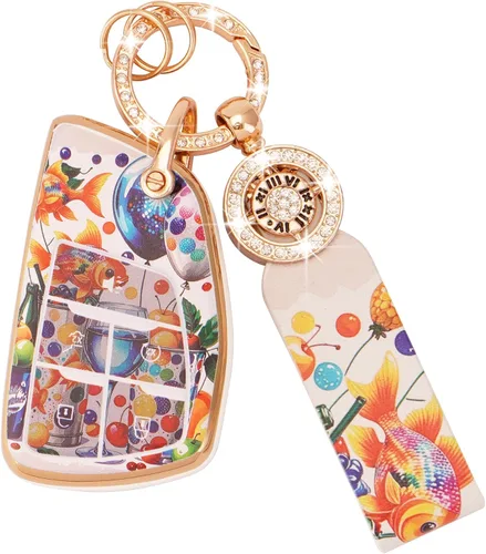 Vista 19 de Funda para llavero de TPU, protector de llavero con llavero brillante, Blanco, Blanco, Moderno