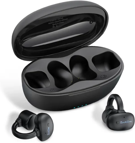 Vista 8 de True Bone Conduction - Auriculares deportivos de oreja abierta Bluetooth 5.3, inalámbricos, 30 horas, tiempo de reproducción, IPX4, impermeables