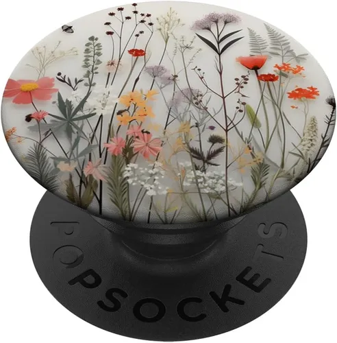 Vista 6 de Mixed Flower Bouquet Floral Pattern PopSockets MagSafe PopGrip para iPhone