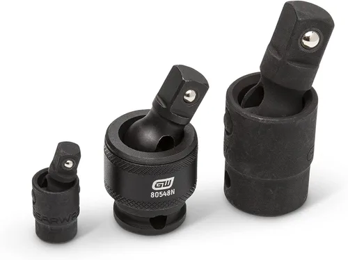 Vista 6 de GEARWRENCH Juego de juntas universales de impacto de 3 piezas de 1/4", 3/8", 1/2" - 84969A-07