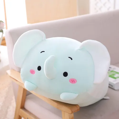 Vista 7 de Lindo mini elefante de peluche cilíndrico elefante de peluche, juguetes de peluche, regalos para niños y amantes o decoración del hogar, 8 pulgadas