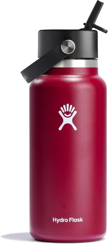 Vista 55 de Hydro Flask de boca ancha con tapa Flex de pajita de 24 onzas Agave