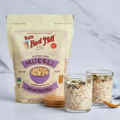 Vista 8 de Bob's Red Mill Muesli sin gluten, 16 oz (paquete de 4) – Sin gluten, sin OGM, Kosher