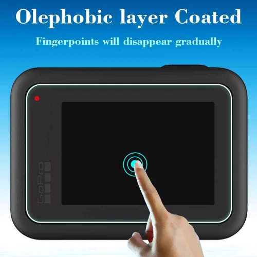 Vista 6 de ULBTER Protector de pantalla para cámara GoPro Hero 8 Hero8 negro + protector de pantalla de lente + cubierta de tapa de lente, protector de vidrio