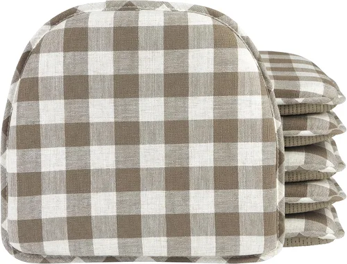 Vista 21 de Klear Vu Raindrop The Gripper - Cojines antideslizantes para silla, suaves y cómodos, almohadillas para asiento, almohadón para cocina, comedor u