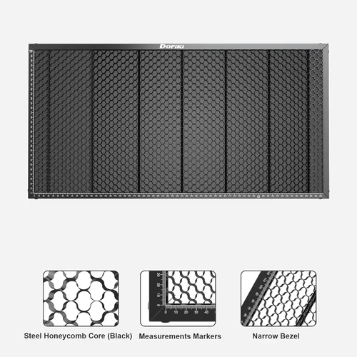 Vista 4 de Dofiki Cama láser de panal para cortador láser de CO2 P2 y P2S. Cama de corte de panal de acero diseñada para P2/P2S Construcción de acero sólido