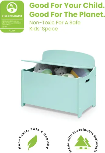 Vista 3 de Delta Children MySize Deluxe - Caja de juguetes, color menta