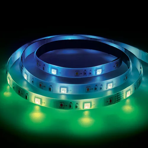 Vista 6 de Monster - Tira de luz LED multicolor reactiva de sonido de 16.4 pies con control remoto IR, uso en interiores, montaje fácil de Xtreme