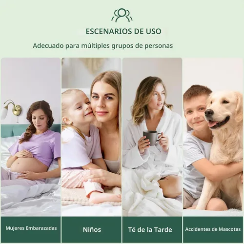 Vista 7 de Protector de colchón impermeable de 40% rayón derivado del bambú, cubrecolchón con tejido de aire 3D transpirable, con bolsillo profundo de 8 a 21