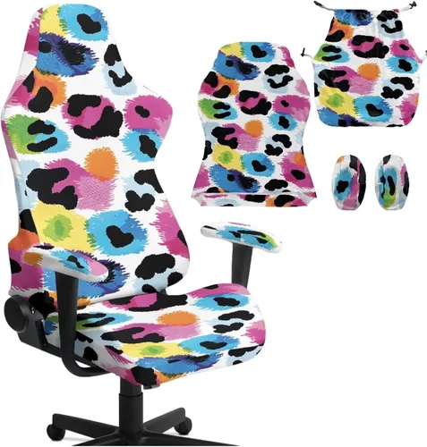Vista 19 de Peacock Gaming Chair Slipcover with Zipper Computer Chair Covers Strtchable 4pcs Ergonomic Gamer Chairs Protector for Adults,Blue