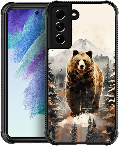Vista 9 de Funda compatible con Samsung Galaxy S22, diseño de elefantes africanos, diseño increíble a prueba de golpes, antiarañazos, carcasa trasera