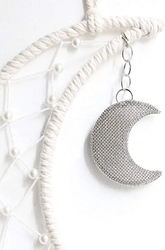Vista 3 de Dremisland - Atrapasueños de macramé para colgar en la pared, bohemio chic, decoración de pared, para apartamento, dormitorio, habitación, puerta