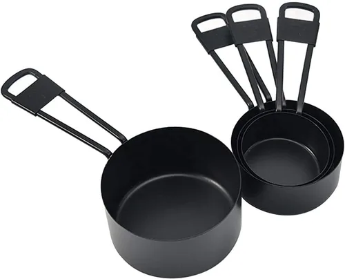 Vista 8 de Hemoton Juego de 4 tazas medidoras líquidas e ingredientes secos, herramientas de medición de cocina para hornear y cocinar, 6.81 x 3.26 x 1.77