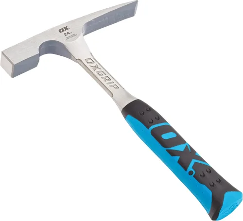 Vista 3 de OX TOOLS Martillo para paneles de yeso Pro 14 onzas / 400 gramos Hacha para paneles de yeso Cara fresada Hacha de paneles de yeso Martillo