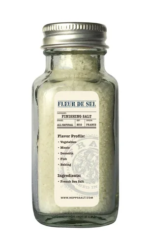 Vista 2 de Hepp's Salt Co., Sal marina Fleur De Sel 2oz.