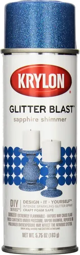 Vista 17 de Krylon K03806A00 Glitter Blast Pintura en aerosol con diamantina para proyectos de manualidades, Rojo Bomba de Cereza, 5.75 oz