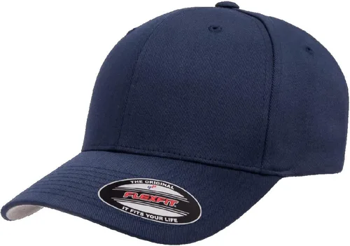 Vista 49 de Gorra de béisbol Flexfit Wooly Combed Premium de 6 paneles estructurada Ajuste elástico Paquete al por mayor disponible Negro