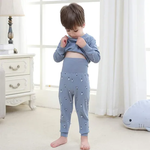 Vista 5 de Pijama Yanwang de manga larga 100 algodón orgánico para bebé y niño 3 M-6T