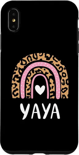 Vista 11 de Yaya Leopard Print Rainbow Cute Mothers Day Funny Yaya Case for iPhone 16
