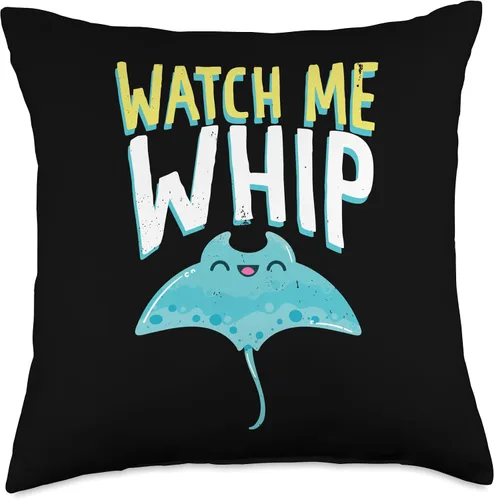 Vista 4 de Watches Me Whip Ocean Sea Sting Rays Throw Pillow