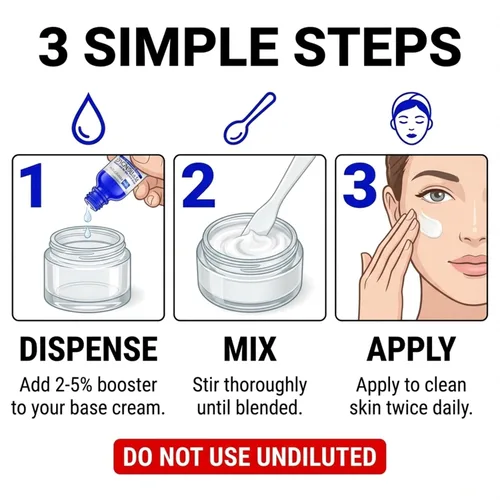 Vista 10 de Skin Perfection Avanzado Teprenone DIY Anti-Aging Peptide Boost: Reducir el enrojecimiento Las arrugas Mejoran la hidratación Mejorar el tono