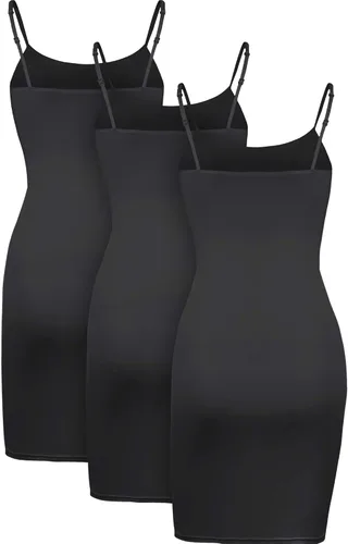 Vista 5 de WILLBOND 3 Pcs Women Cami Tank Dress Basic Long Camisole Slip Dresses with Spaghetti Straps, Designed for Wearing Under Dresses or Layering with