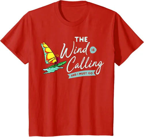 Vista 51 de Windsurfing Board Camiseta Windsurfer, Negro