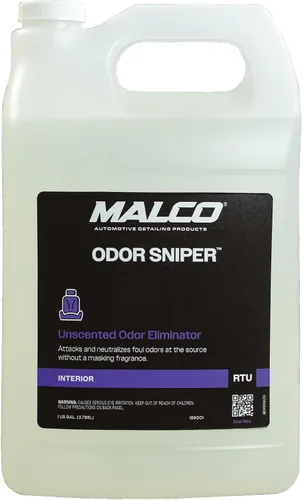 Vista 8 de Malco Odor Sniper - Eliminador de olores sin fragancia para interiores de automóviles/Penetra los olores en la fuente/Neutraliza químicamente