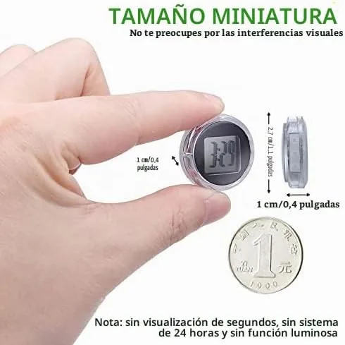 Vista 3 de Reloj digital impermeable para motocicleta, paquete de 4, 1.1 pulgadas de diámetro