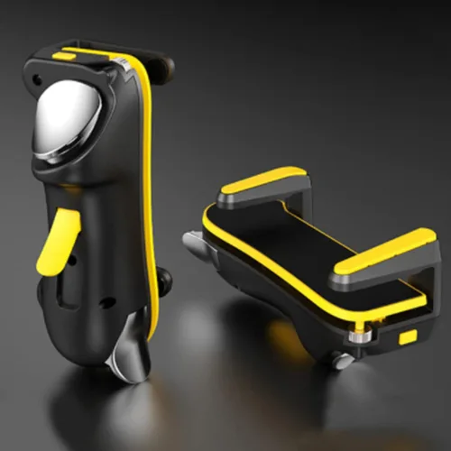 Vista 5 de Viupolsor Six Finger for Game Trigger for PUBG Gaming Controller L1 R1 Alloy Key Button for Gamepad Joystick(Yellow)