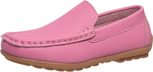 Vista 3 de CoXist Mocasines de cuero sin cordones para niños y niñas