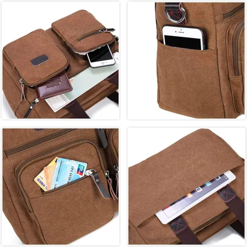 Vista 6 de ToLFE Bolso de mano con asa superior para mujer bolso de hombro bolso de mano de mensajero bolso cruzado de viaje bolsa de trabajo