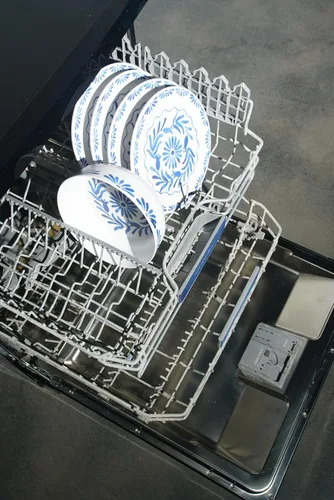 Vista 2 de Azul - Pinzas para ensalada de melamina duraderas de 10.6 pulgadas, resistentes a las roturas y aptas para lavavajillas, 2 piezas para interiores