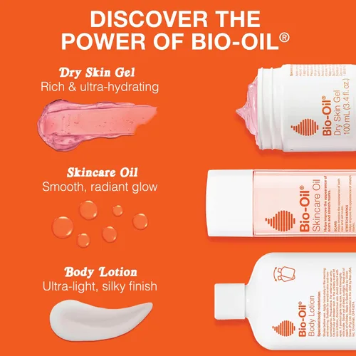 Vista 7 de Bio-Oil Gel para piel seca, hidratante facial y corporal, hidratación de absorción rápida, con emolientes calmantes y vitamina B3, no comedogénico