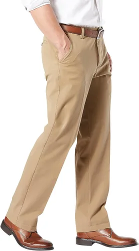 Vista 4 de Dockers Pantalones flexibles para hombre Slim Fit Workday Khaki Smart 360