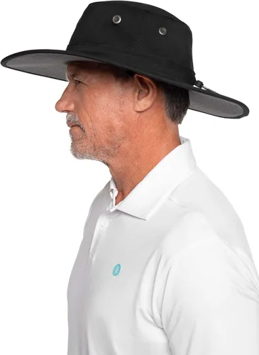 Vista 4 de Coolibar sombrero modelable de ala ancha con protección solar UPF 50, para hombre