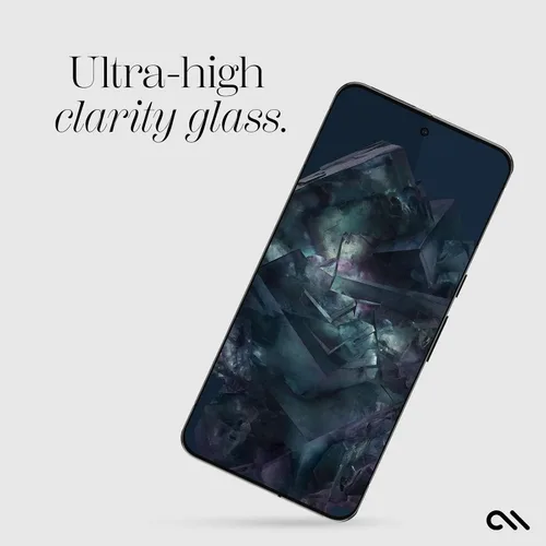 Vista 4 de Case-Mate Protector de pantalla para Google Pixel 8 Pro Ultra de 6.7 pulgadas, vidrio templado antiarañazos con protección contra roturas 5x, vidrio