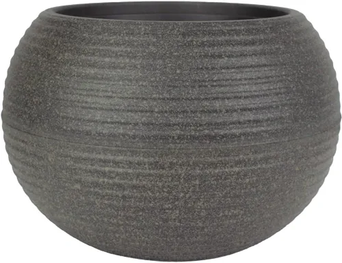 Vista 6 de The HC Companies Maceta Atlas Sphere de 8 pulgadas, ligera, decorativa, redonda, de plástico, para interiores y exteriores, para hierbas y flores