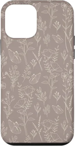 Vista 16 de Butterfly Meadow - Carcasa para iPhone 16, diseño botánico de flores silvestres