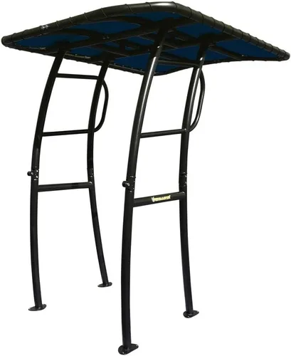 Vista 13 de FishMaster Pro Series - T-Top para Barcos de Pesca con Consola Central - Ajuste Universal - Recubrimiento en Polvo Negro - Parte Superior Negra