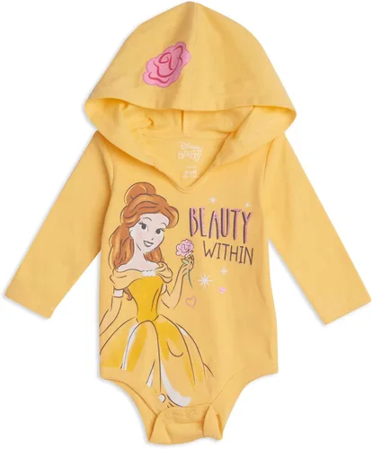 Vista 2 de Disney Princess Ariel Cenicienta Princesa Belle - Body de peluche para niñas recién nacidas a bebés