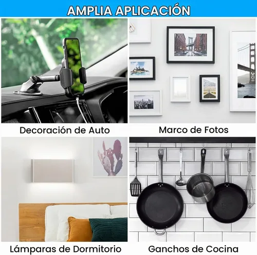 Vista 3 de Cinta adhesiva de espuma de doble cara 0.39 pulgadas x 5 metros, 5 paquetes, cinta de montaje resistente, tiras de sellado adhesivas fuertes y Blanco