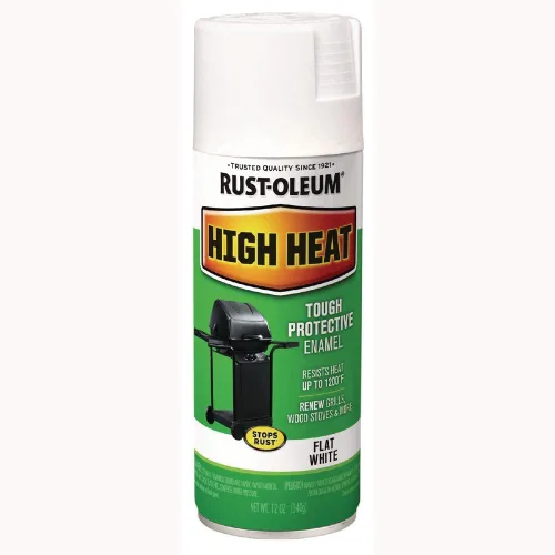 Vista 17 de Rust-Oleum 7750830 Pintura en aerosol de esmalte de alta temperatura, 12 onzas, almendra Protección de hasta 1200 °F, parrillas, ahumadores