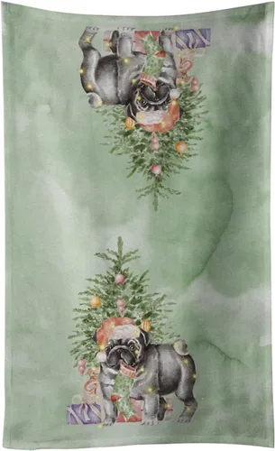 Vista 35 de Caroline's Treasures Toalla de cocina Christmas English Bulldog #2, 15 X 28, multicolor